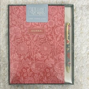 William Morris Pink Journal and Pen Set
